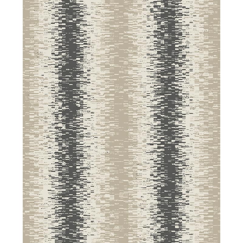 A-Street Prints Quake Taupe Abstract Stripe Wallpaper