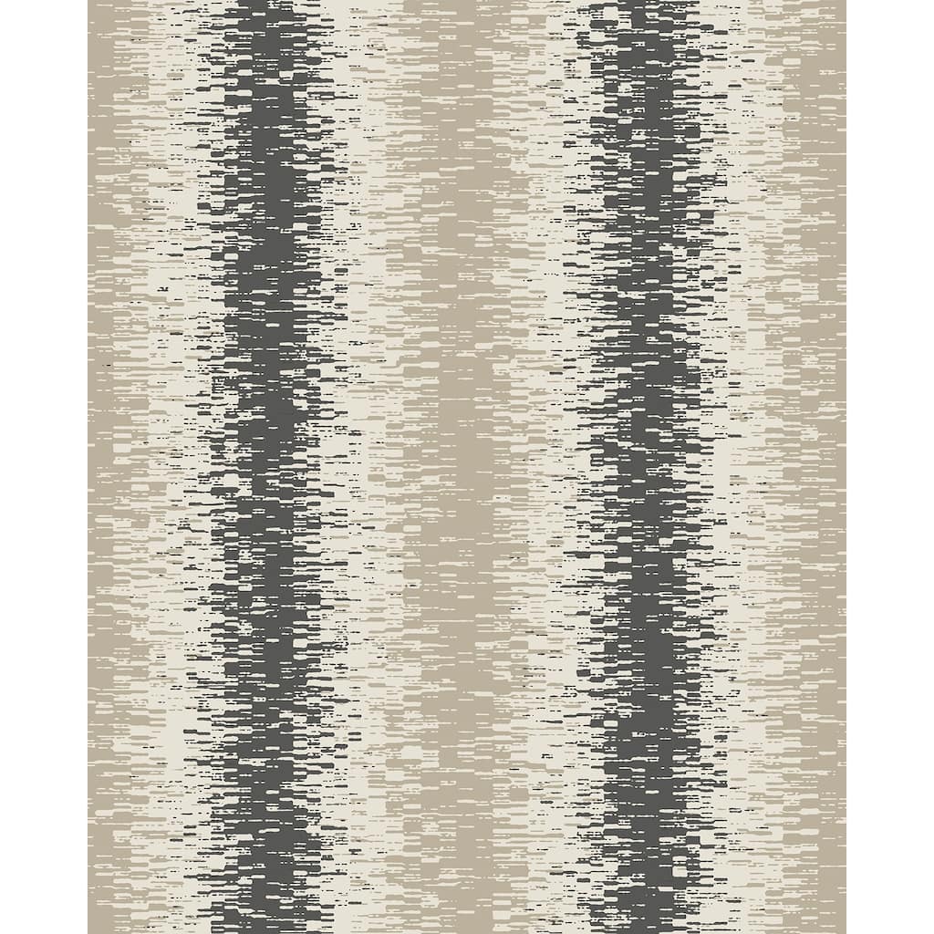 A-Street Prints Quake Taupe Abstract Stripe Wallpaper