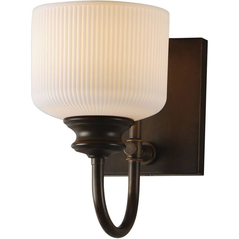 Maxim 21491WT Bisque 10" Tall 1 Light Wall Sconce - Oil Rubbed Bronze