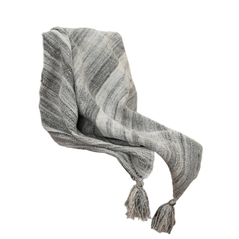 HomeRoots Gray Woven 100% Poly Pet Throw Blanket