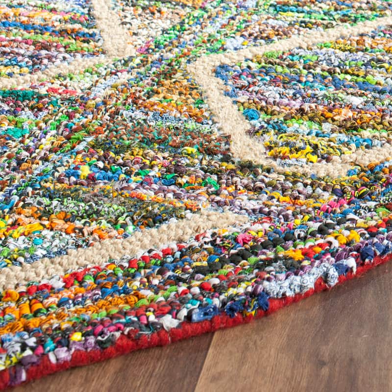 SAFAVIEH, Handmade Nantucket Gudfinna Contemporary Cotton Rug
