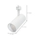 preview thumbnail 5 of 3, 30W LED Track Head 36 Degree Beam Spread J-Style Track 5 CCT Selectable Matte White - Matte White