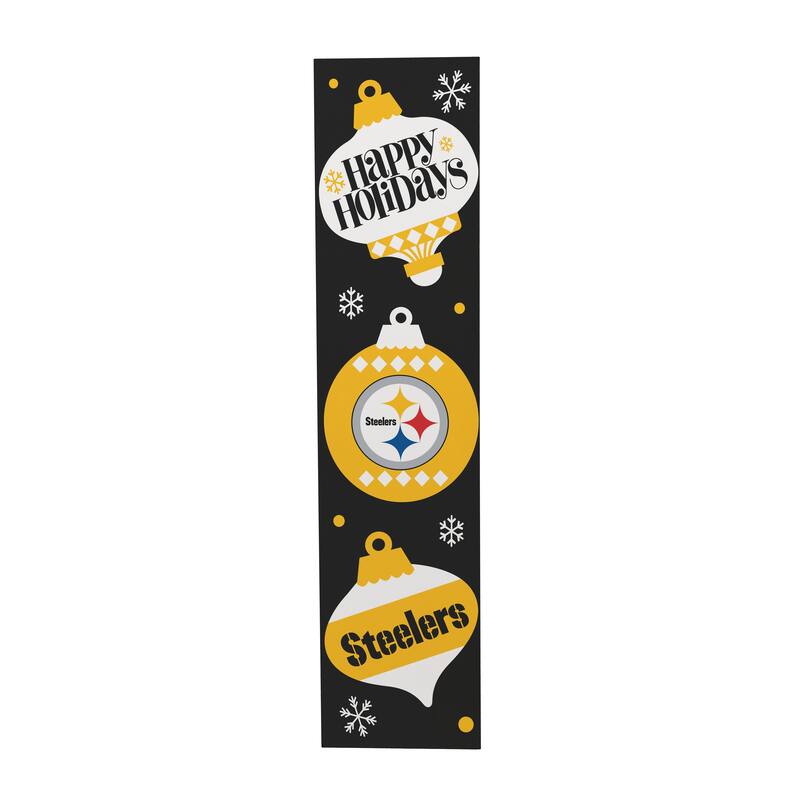 47" Double Sided Seasonal Porch Leaner, Pittsburgh Steelers - 47" x 11.25"