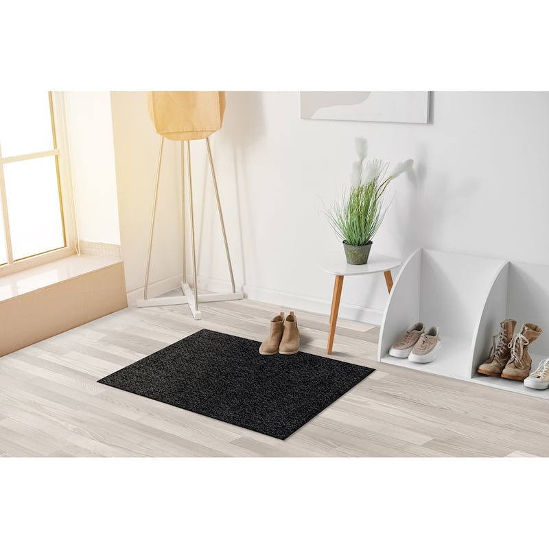 VILLADECOR Easy Jute Indoor Outdoor Weaving Area Rug - 7'10' x 10' - Gray