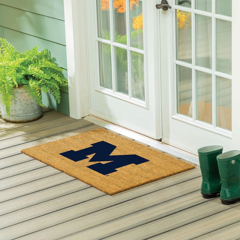 University Of Michigan Full Color Indoor/Outdoor Coir Mat - 36" x 24"