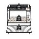 preview thumbnail 11 of 10, Twin-Over-Full Metal Bunk Bed with Trundle and Textilene Guardrail, Black