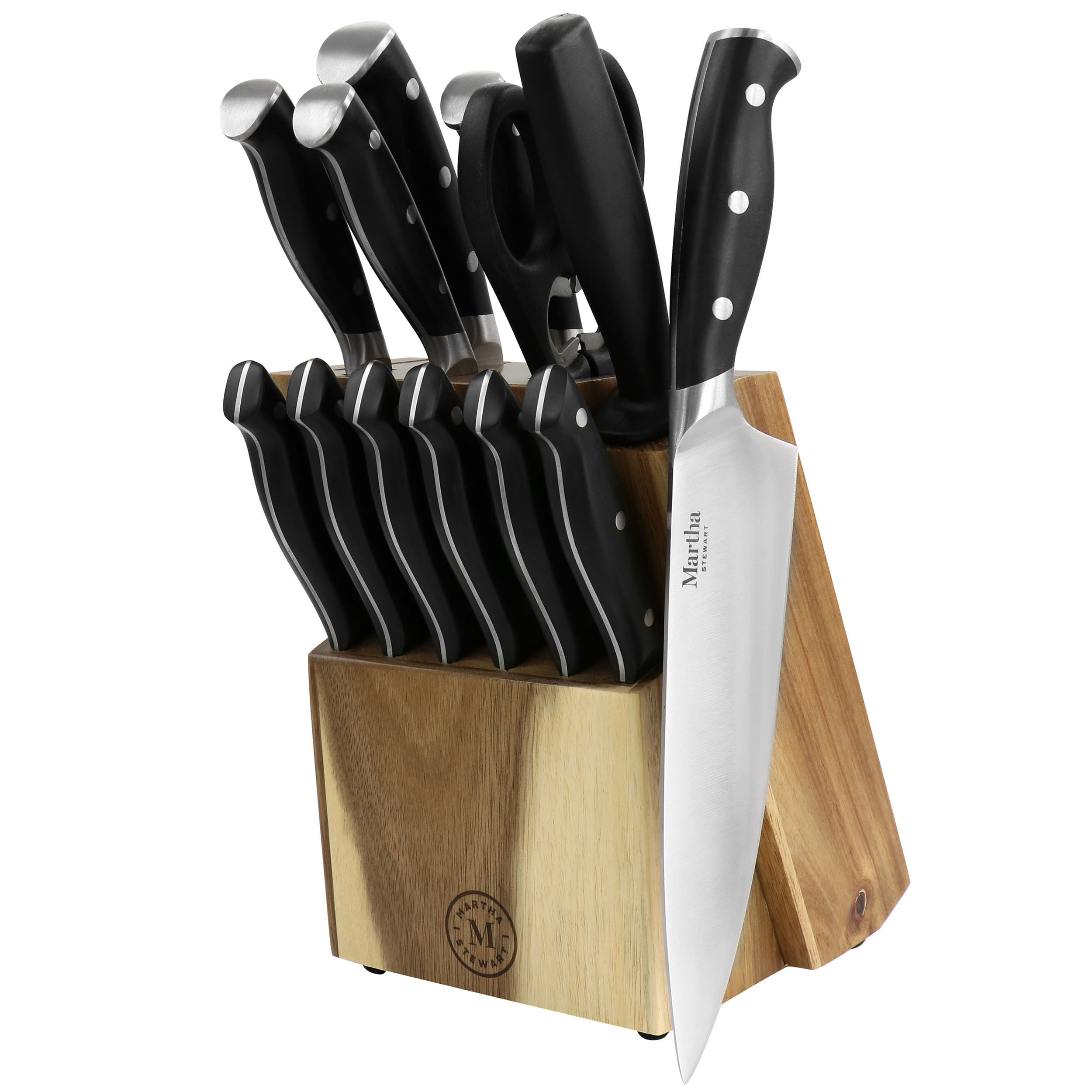 Martha Stewart Everyday 4 Piece Stainless Steel Cutlery Set in Black