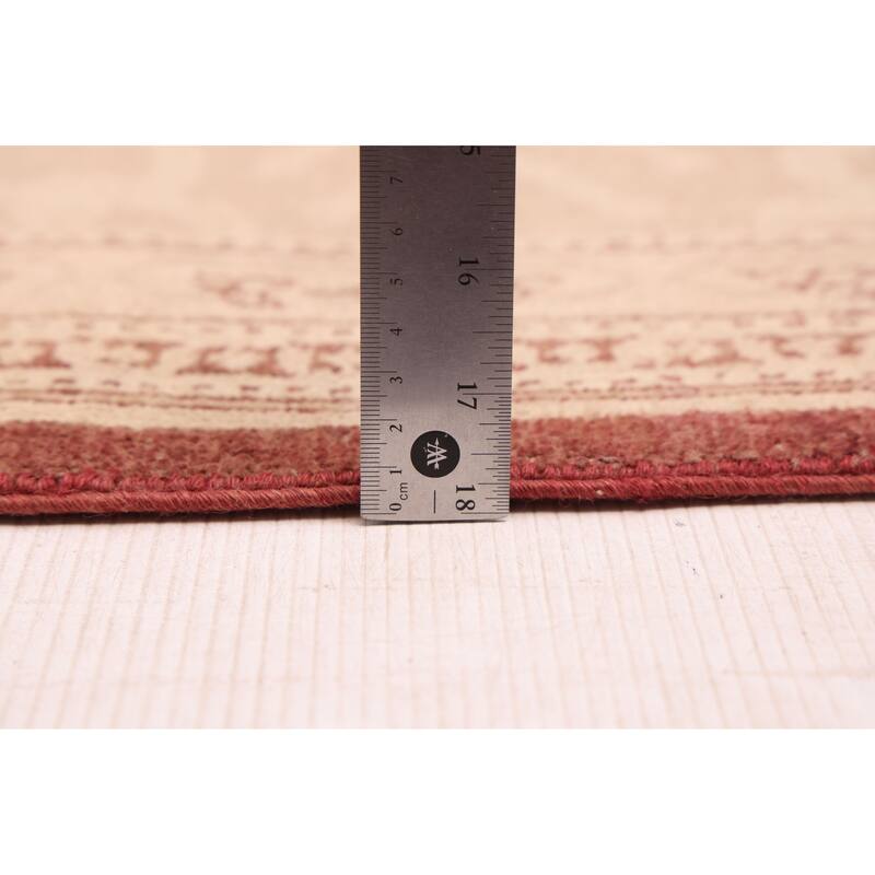 ECARPETGALLERY Hand-knotted Peshawar Oushak Dark Red Wool Rug - 8'2 x 10'3