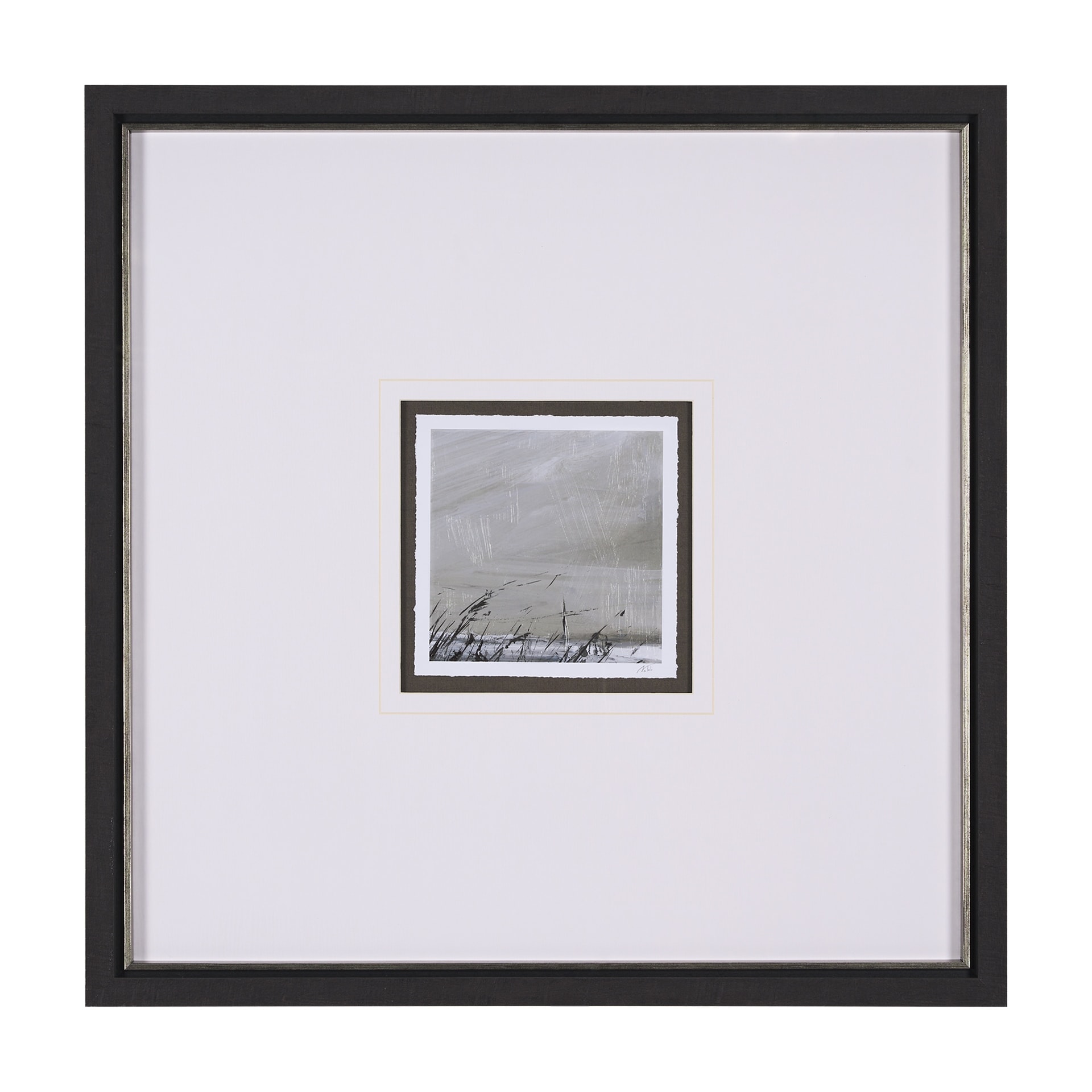 Winter Day VI by Mercana Studio a Hand Embellished Textured Framed Art Print Matted under Glass