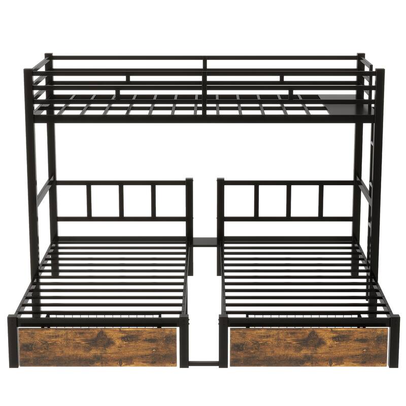 Heavy Metal Bunk Beds with Ladder Kids Bed Frame Twin / Twin XL / Full / Queen Size🏕️