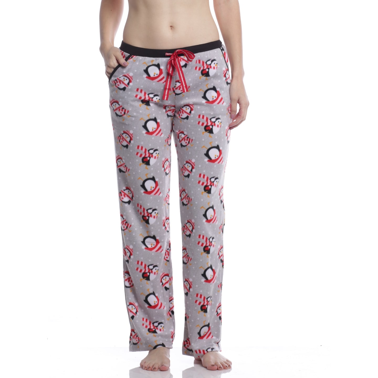Shop Rene Rofe Women S Penguins Microfleece Pajama Pants With Pockets Overstock 25730763
