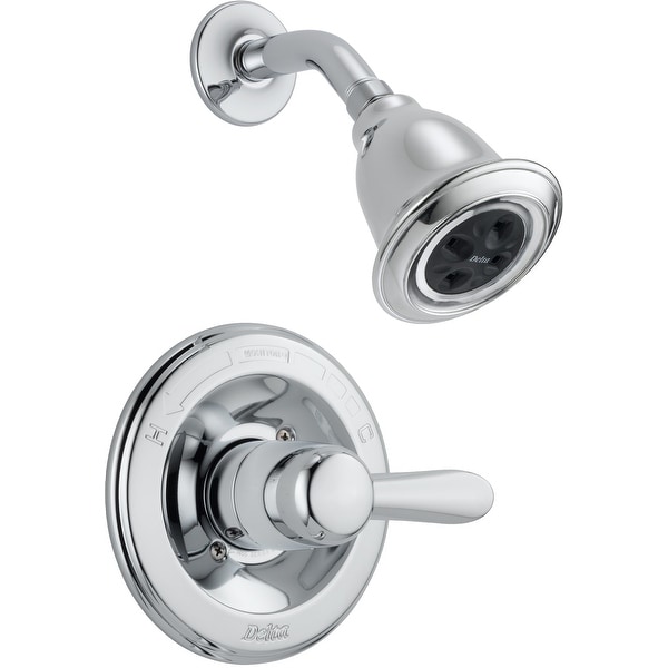 Delta T14238-H2O Lahara Monitor 14 Series Single Function Pressure Balanced Shower Trim Package with H2Okinetic Shower Head