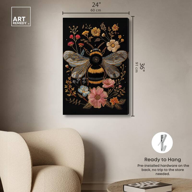 Honeyed Herald I Canvas by Art Remedy, Gallery Wrapped
