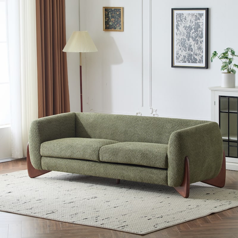 Christopher Knight Home - Alpine Boucle Oversized Sofa with Faux Sherpa Texture
