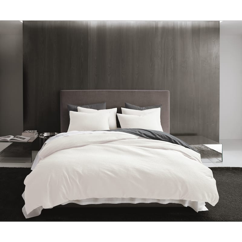 Vera Wang Waffle Pique Cotton Comforter Set