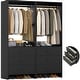 preview thumbnail 42 of 81, Cimly Closet System with Wood Drawers and Hanging Rods, Organizer Wardrobe for Walk-in and Reach-in Closet