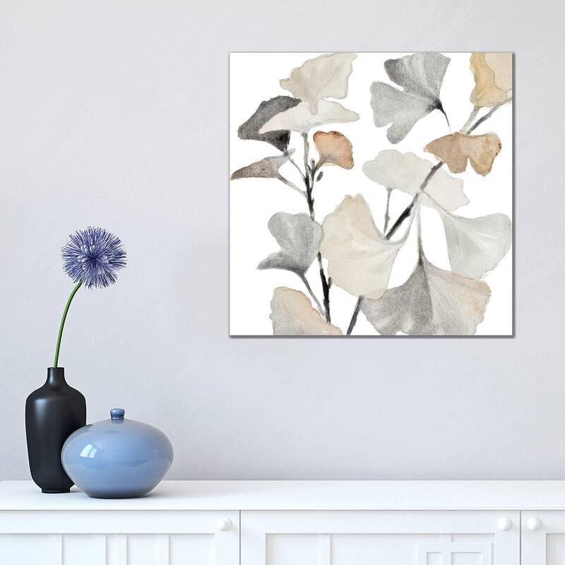 iCanvas "Neutral Ginko Stems I" by Lanie Loreth Canvas Print - 18x18x1.5