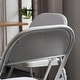 preview thumbnail 7 of 9, Elegant Foldable Iron & PVC Chairs for Convention & Exhibition White