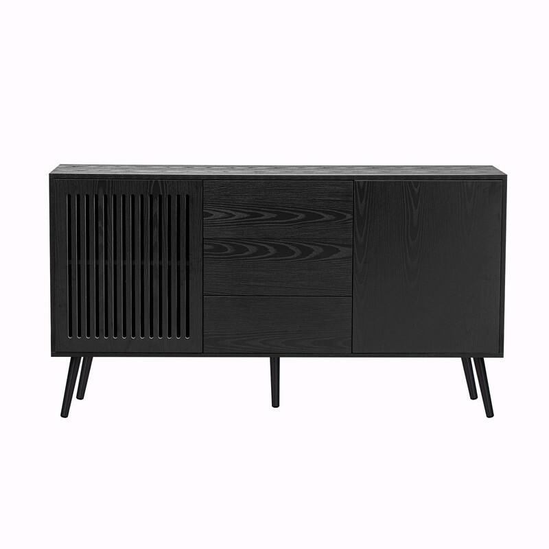 Modern Cabinet with 2 Doors and 3 Drawers