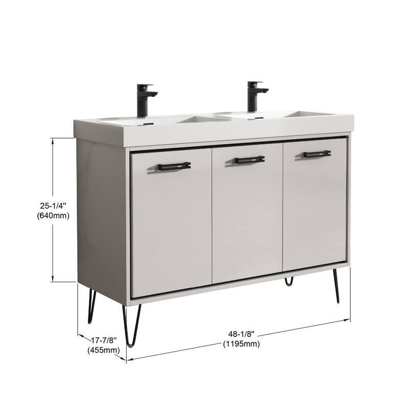 Mitchell 48" Double Bathroom Vanity Set