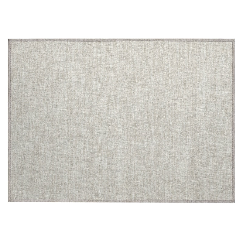 Machine Washable Indoor/ Outdoor Solid Modern Chantille Rug