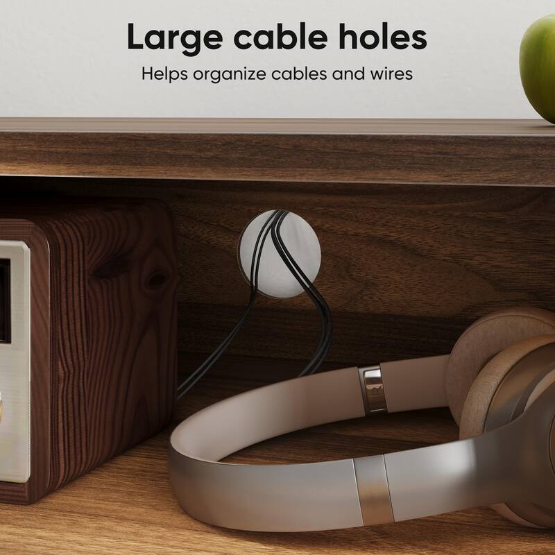 43.31 inch TV Stand for 32/45 inch TV, Entertainment Center with Storage, Media Console Table for Living Room and Bedroom