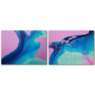 Body of Water by Deb McNaughton 2 Piece Wrapped Canvas Art Set - Bed ...