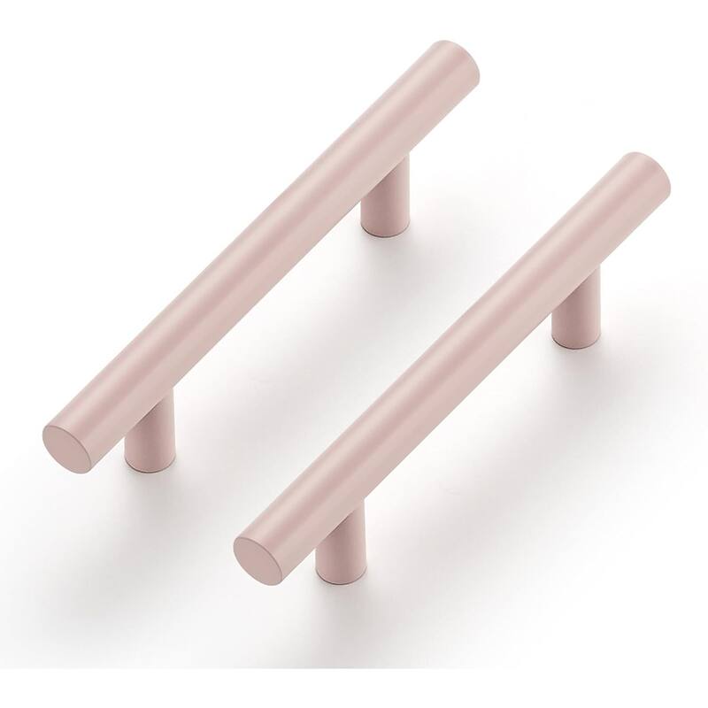 30-Pack Cabinet Pulls - 5" Handles, 3" Hole Center for Kitchen Drawers - Pink