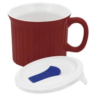 Corningware 1105118 22 Oz Red Pop Ins Mug Pack Of 4