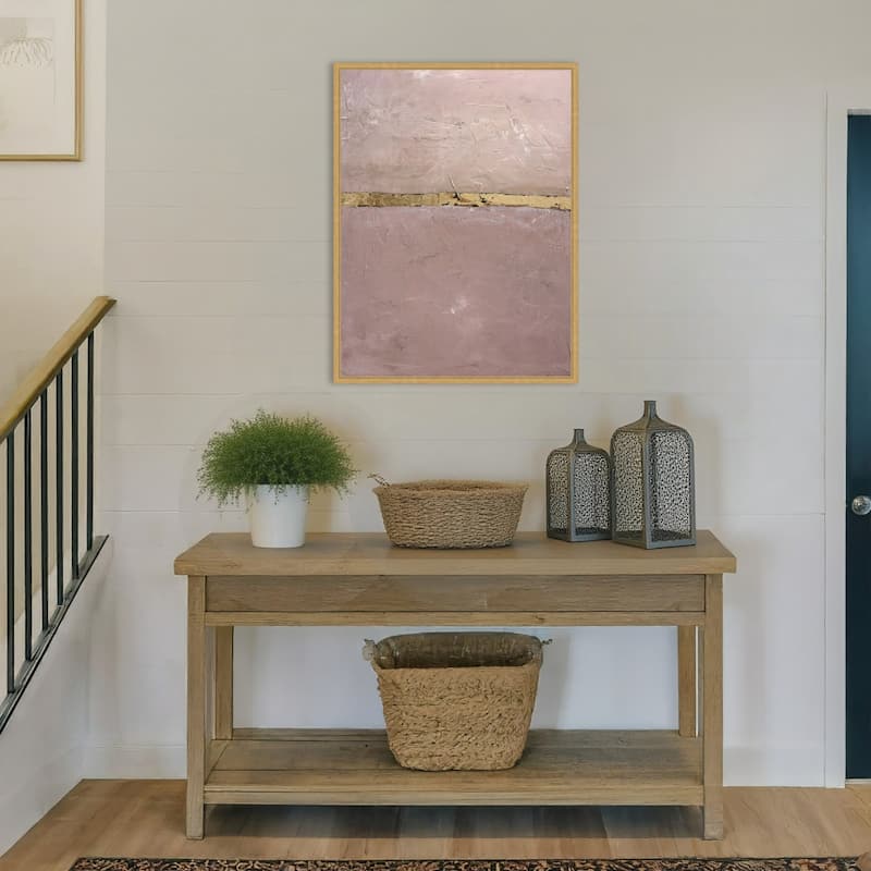 Rituals Rose by Design Fabrikken Framed Canvas Wall Art Print - Sylvie Bright Gold