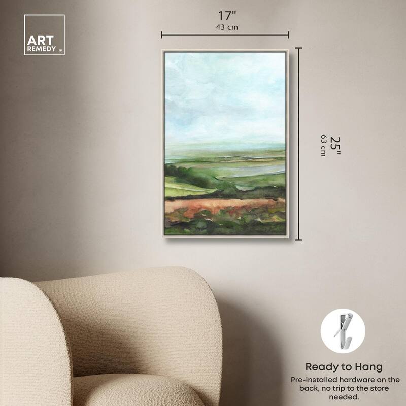 Watercolor Horizon Canvas by Art Remedy
