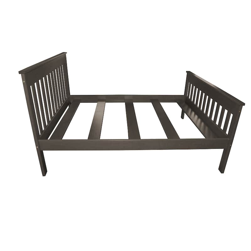 Harmony Solid Pine Queen Bed - Homestead Gray Stain - Queen