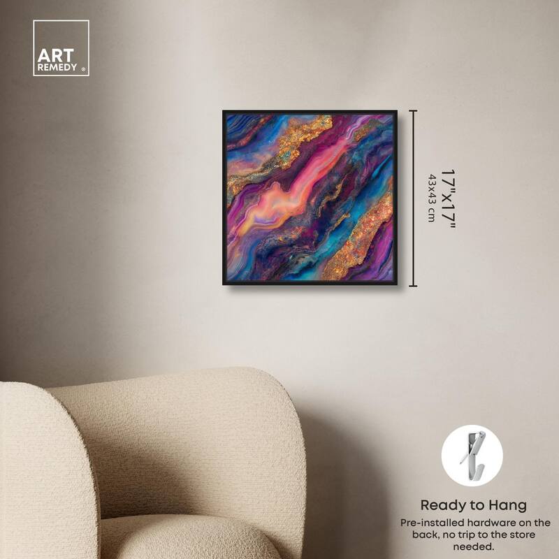 Glittering Spectrum III Canvas by Art Remedy