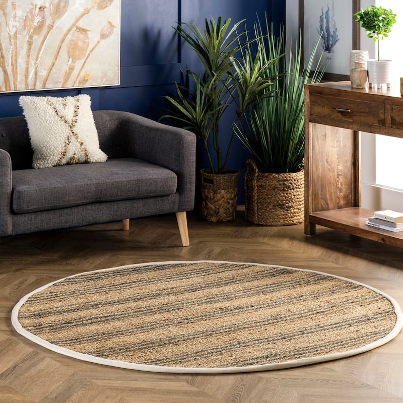 Sycamore Striped Jute Area Rug