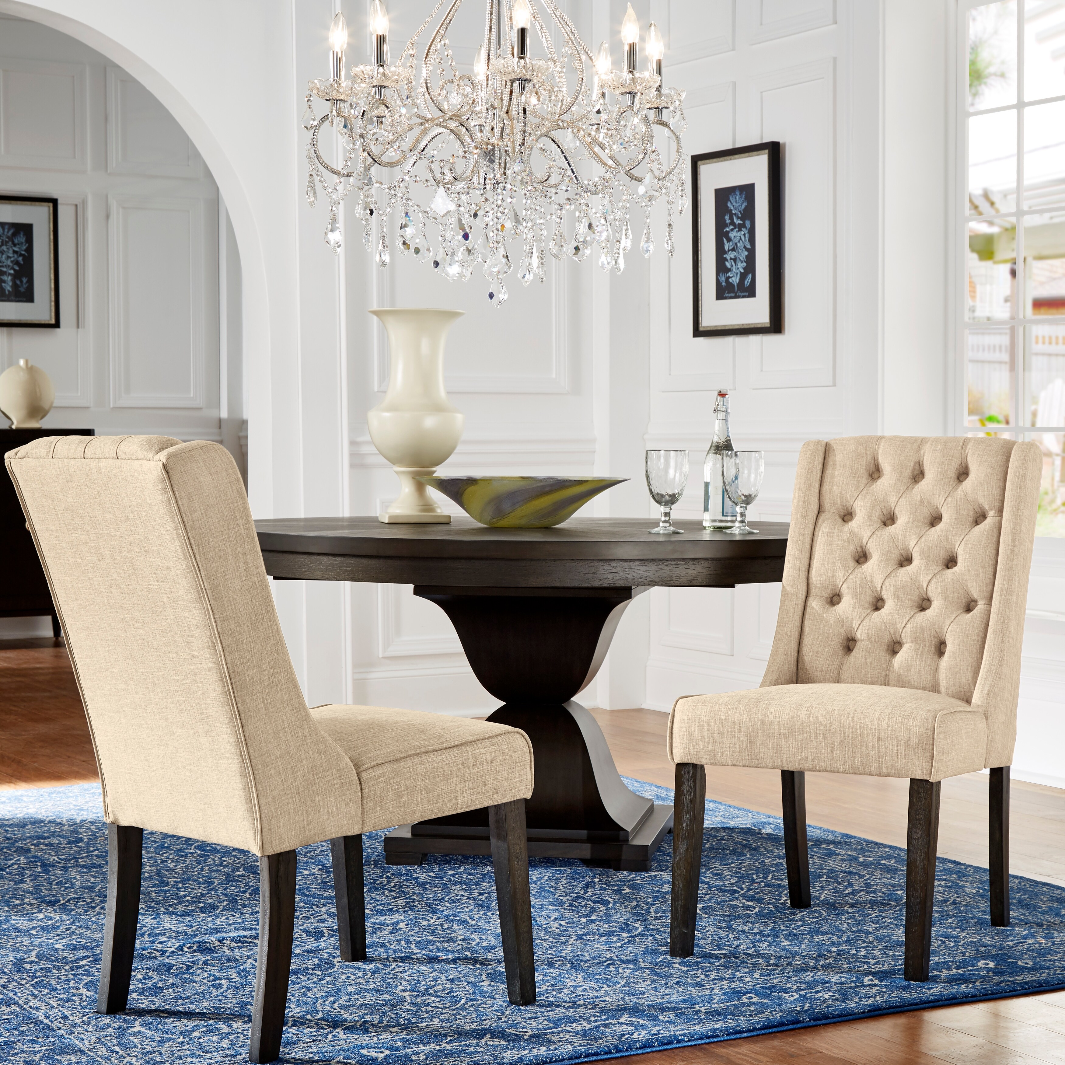 Evelin tufted upholstered parsons dining chair online
