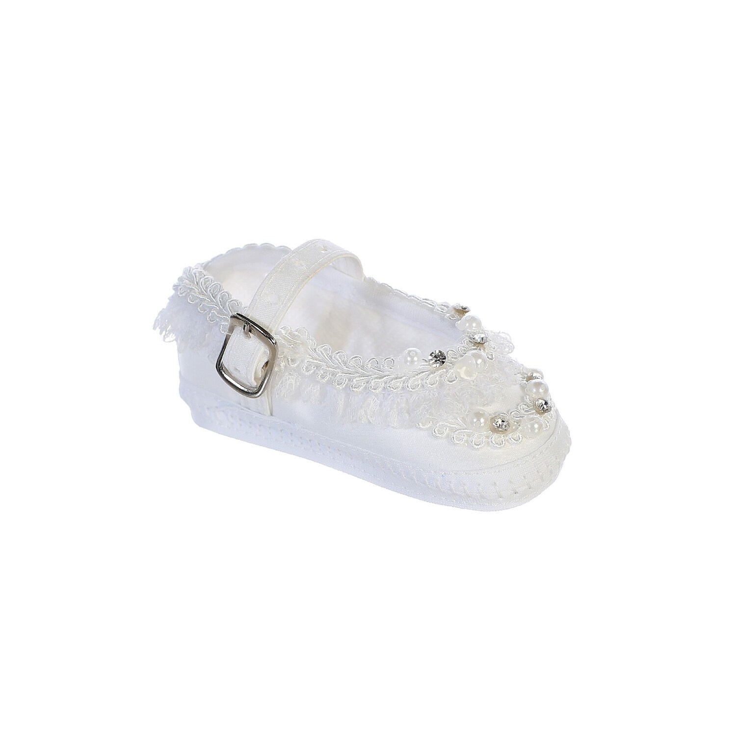 white baptism shoes for baby girl