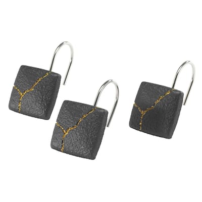 Nicole Miller Sydney Shower Hooks - Black