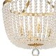 preview thumbnail 5 of 4, Rylee 4 Light Antique Gold Chandelier - 16.5'' W x 17'' H
