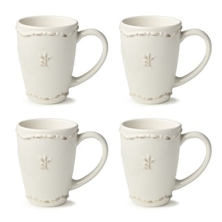 Certified International Heritage Beads 12 oz. Mugs,Set of 4 - 3.5"W x 5"D x 4.5"H