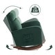preview thumbnail 8 of 26, Mid Century Velvet Nursery Rocking Chairs, Upholstered High Back Glider Armchairs for Living Room