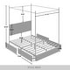 preview thumbnail 18 of 21, CraftPorch Luxury Metal Canopy Bed