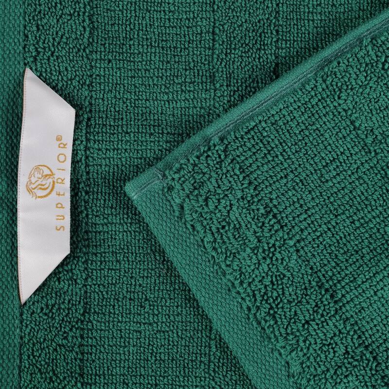 Superior Roma Cotton Assorted Ribbed Solid Towel Set of 12