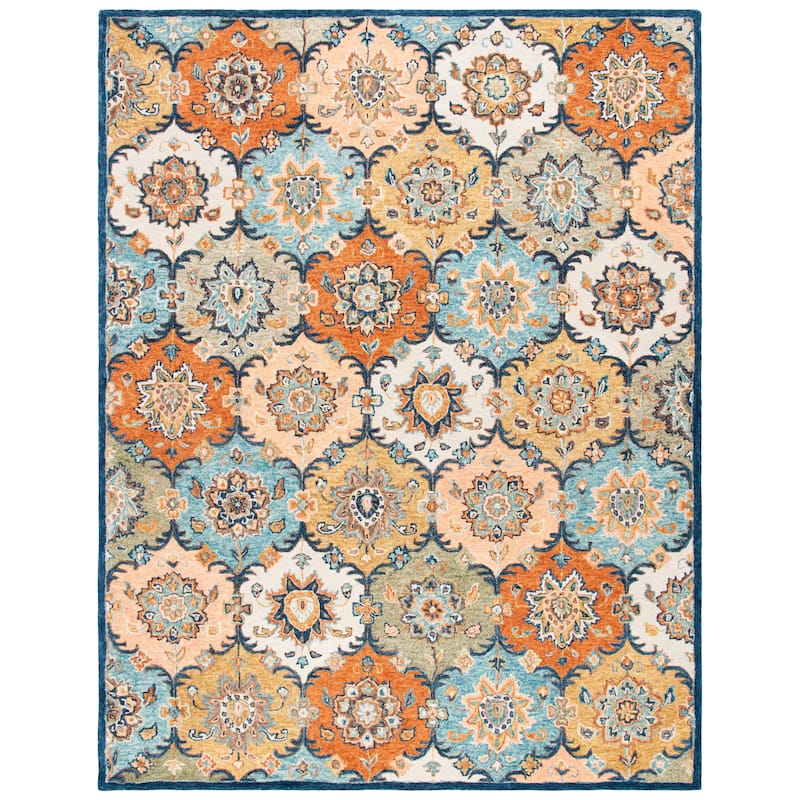 SAFAVIEH Handmade Heritage Medallions Traditional Wool Rug