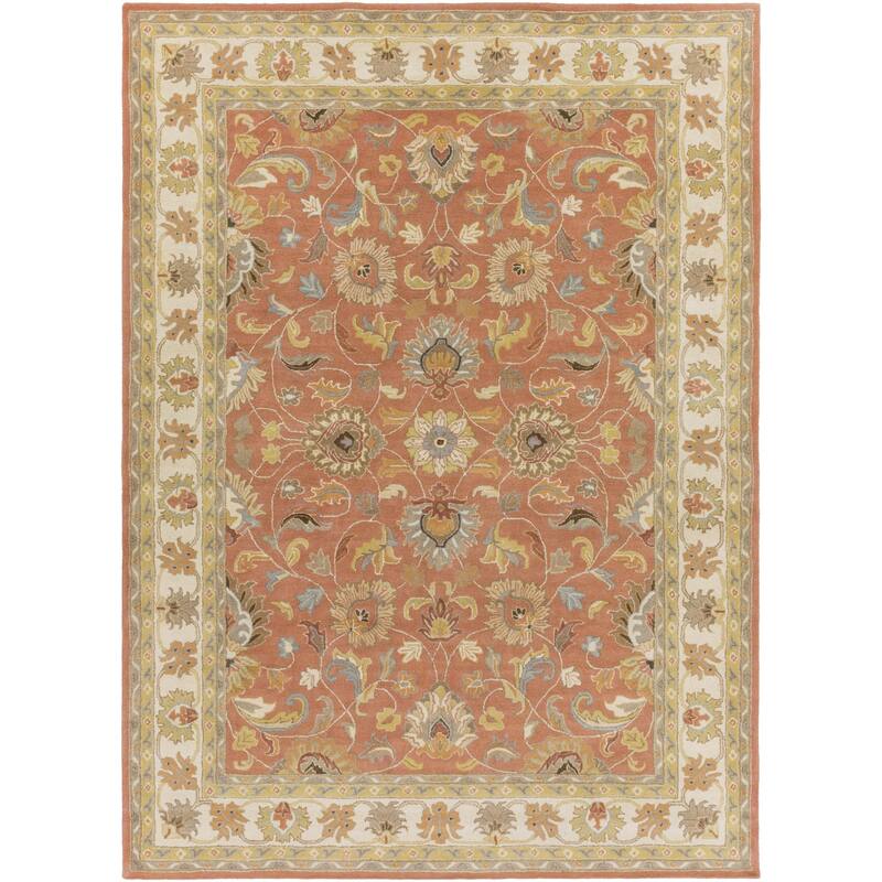 Livabliss Caesar Updated Traditional Border Area Rug.