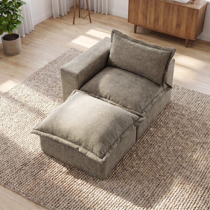 Comfy Cloud Couch Plush Modular Sectional Sofa For Living Room