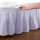 preview thumbnail 10 of 30, Elastic Bed Wrap Ruffle Bed Skirt Lilac - Queen/King