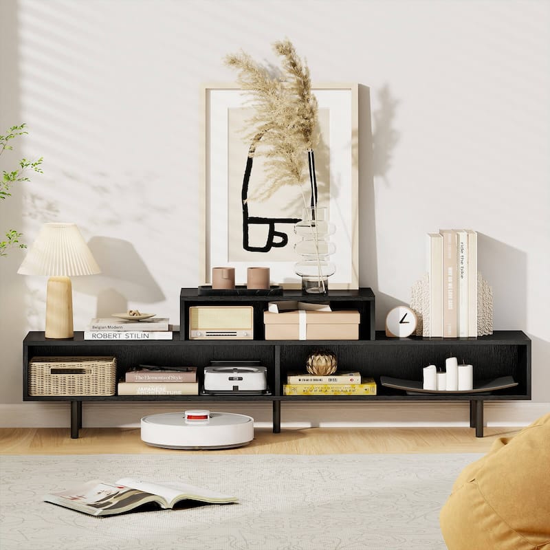 Costway 3 Cubby TV Stand for TVs up to 70" Entertainment Center Media - See Details