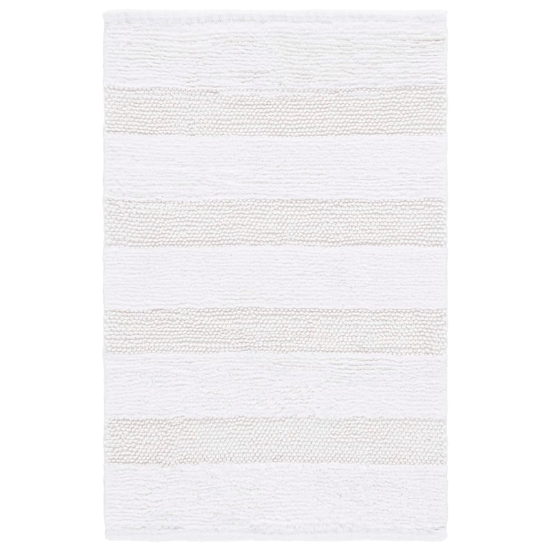 SAFAVIEH Home Harper Textured Striped 32"L x 20"W Bathmat Set of 2