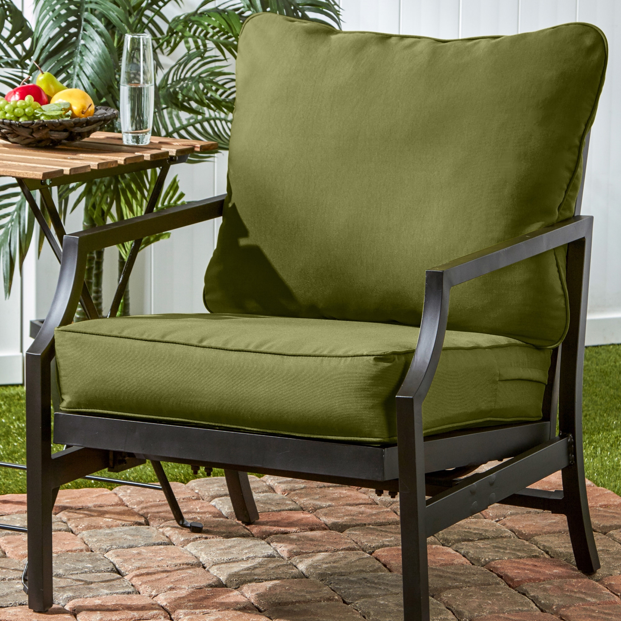 Greendale Home Fashions Deep Seat Cushion Set Hunter Green OC7820 HUNTER