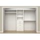 preview thumbnail 6 of 30, ClosetMaid SpaceCreations 50 to 121-inch Wide Closet Organizer System Classic White